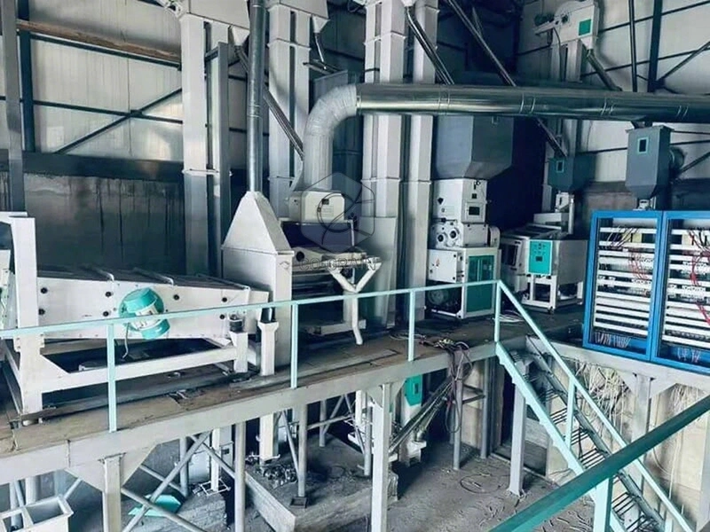 80t_complete_rice_mill_machine_in_Uzbekistan 4